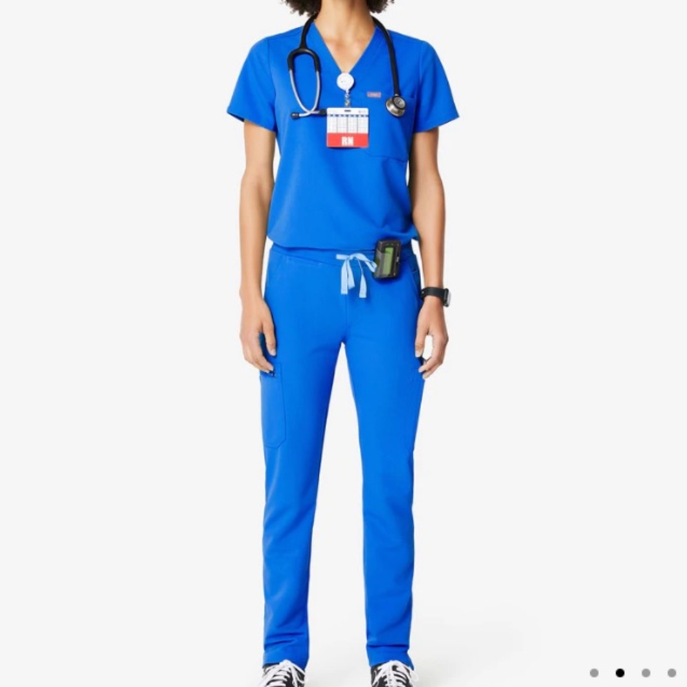 Figs Royal Blue Set Scrubs - worn only once!